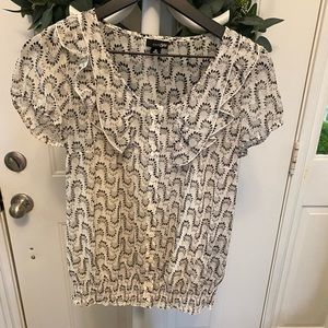 East 5th Sheer Polka Dot Top with Matching Cami SS M